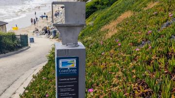 CoastSnap phone cradle at Strands Beach