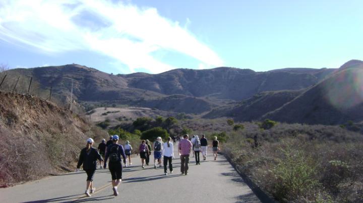 Hike on Paved Hicks Haul Road
