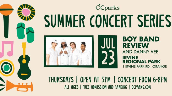 OC Parks Summer Concert Series Boy Band Review on July 23