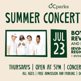 OC Parks Summer Concert Series Boy Band Review on July 23