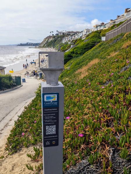 CoastSnap phone cradle at Strands Beach