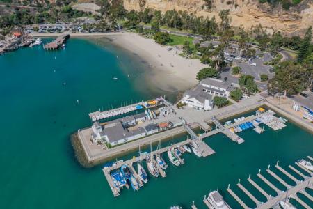 Aerial view of Dana Point Harbor.