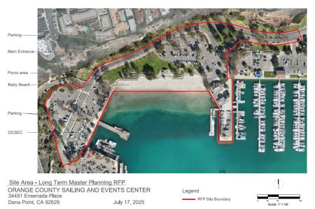 Map of site area.